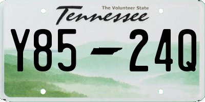 TN license plate Y8524Q