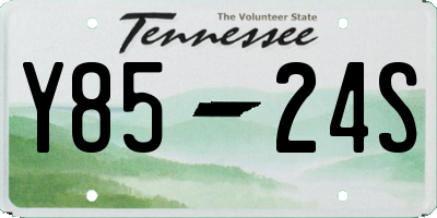 TN license plate Y8524S