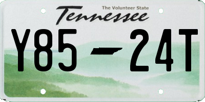 TN license plate Y8524T