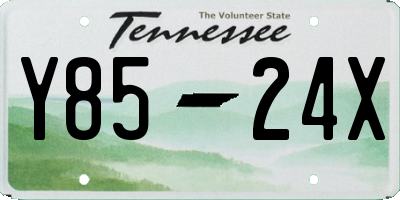 TN license plate Y8524X