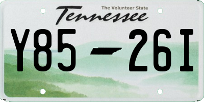 TN license plate Y8526I