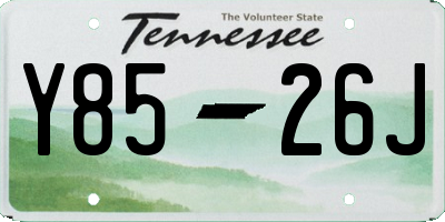 TN license plate Y8526J