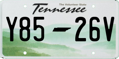 TN license plate Y8526V