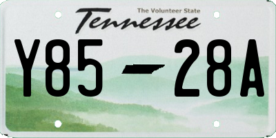 TN license plate Y8528A
