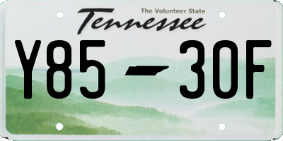 TN license plate Y8530F