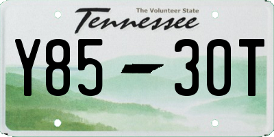 TN license plate Y8530T