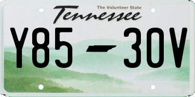 TN license plate Y8530V