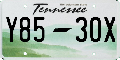 TN license plate Y8530X