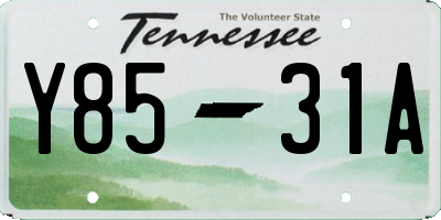 TN license plate Y8531A