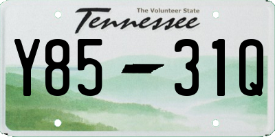 TN license plate Y8531Q