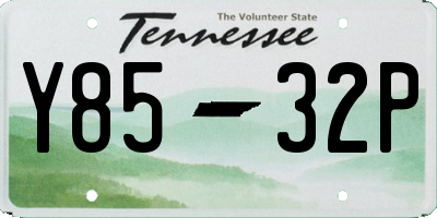 TN license plate Y8532P