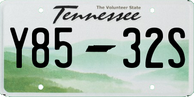 TN license plate Y8532S