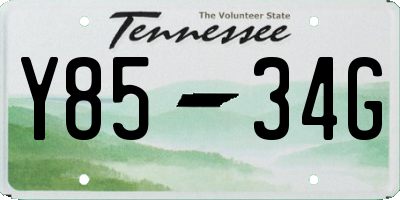 TN license plate Y8534G