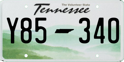 TN license plate Y8534O