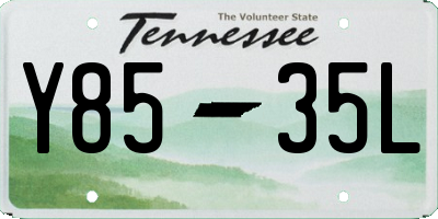 TN license plate Y8535L