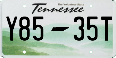 TN license plate Y8535T