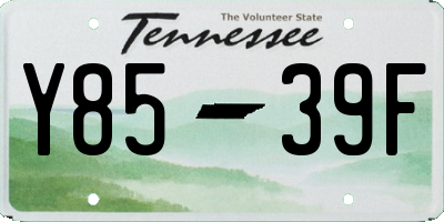 TN license plate Y8539F