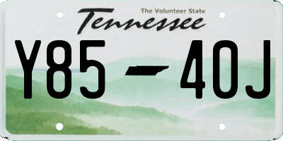 TN license plate Y8540J