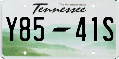TN license plate Y8541S