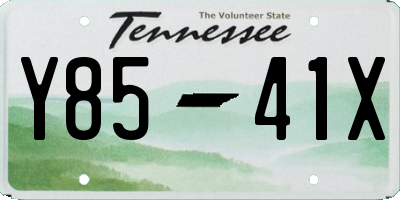 TN license plate Y8541X
