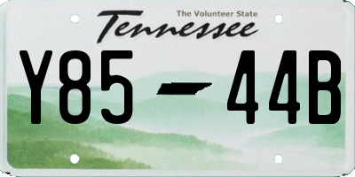 TN license plate Y8544B