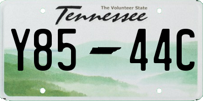 TN license plate Y8544C