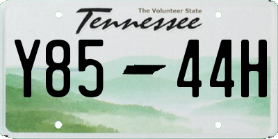 TN license plate Y8544H
