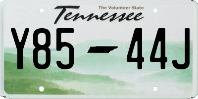 TN license plate Y8544J