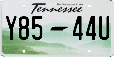 TN license plate Y8544U