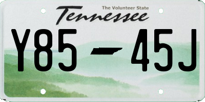TN license plate Y8545J