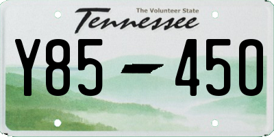 TN license plate Y8545O
