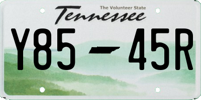 TN license plate Y8545R