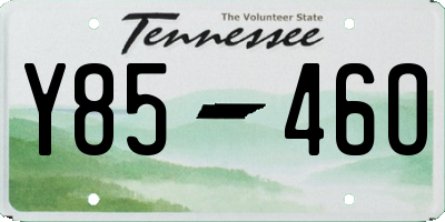 TN license plate Y8546O