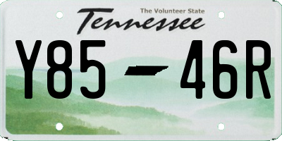TN license plate Y8546R