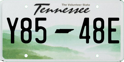 TN license plate Y8548E
