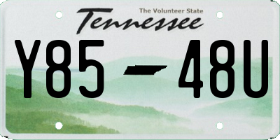 TN license plate Y8548U