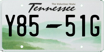 TN license plate Y8551G
