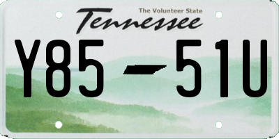 TN license plate Y8551U