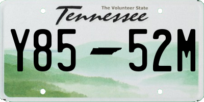 TN license plate Y8552M
