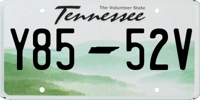 TN license plate Y8552V