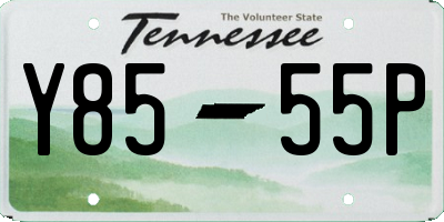 TN license plate Y8555P