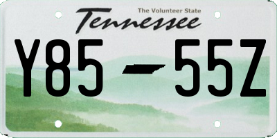 TN license plate Y8555Z