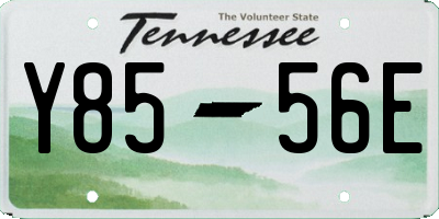 TN license plate Y8556E