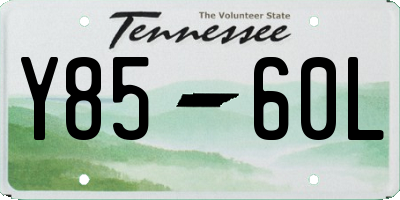 TN license plate Y8560L