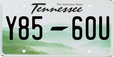 TN license plate Y8560U