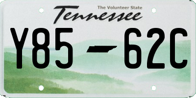 TN license plate Y8562C