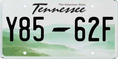 TN license plate Y8562F