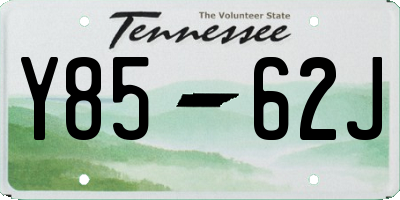 TN license plate Y8562J