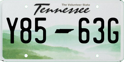 TN license plate Y8563G