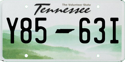 TN license plate Y8563I